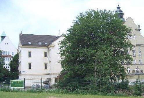 Haus Schloßstraße 2 von der Chemnitz aus