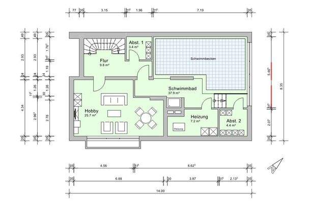 Grundriss Kellergeschoss