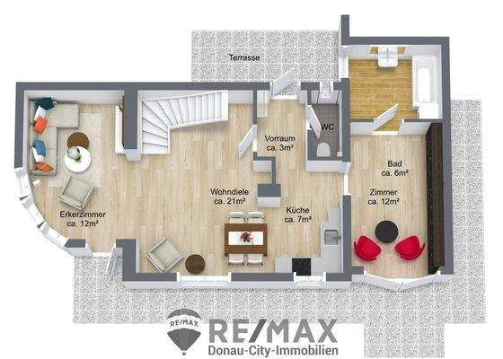3D Floor Plan EG