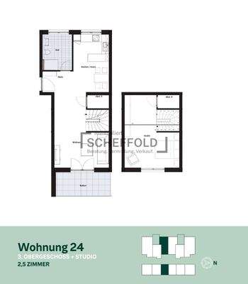 Grundriss Wohnung Nr. 24