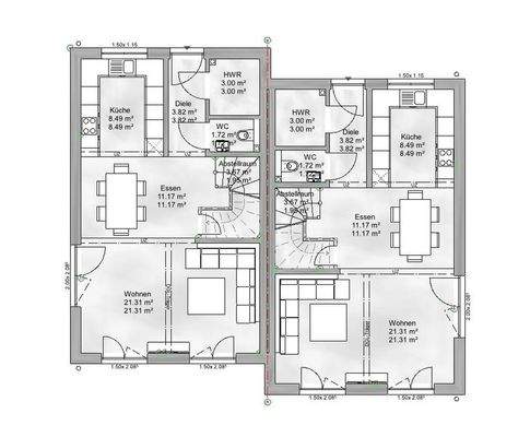 Doppelhaushälfte Nr. 8(links)