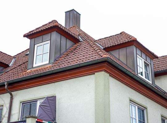 Außenansicht der Dachgauben