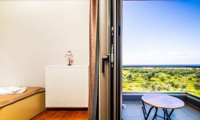 Kreta, Agios Onoufrios: Neu erbaute Villa mit perfektem Meerblick zu verkaufen