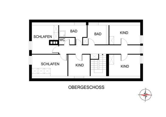 Grundriss Obergeschoss