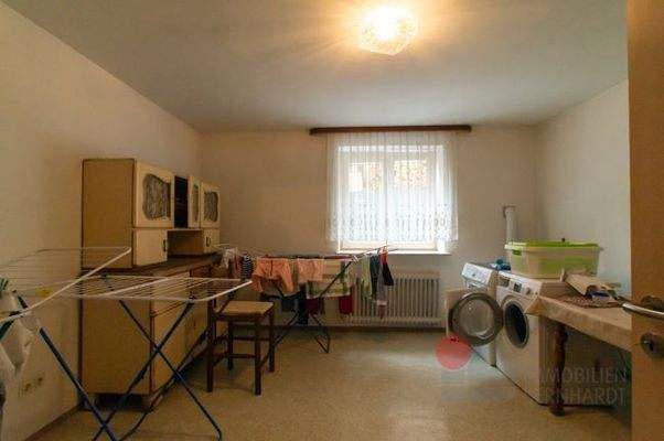 Waschraum im Untergeschoss