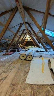 Dachneueindeckung 2014 mit Isolierung 