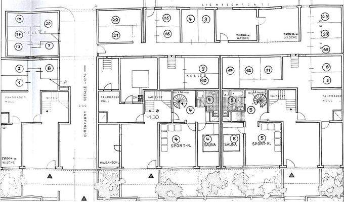 Grundriss UG mit Kellerzuordnung