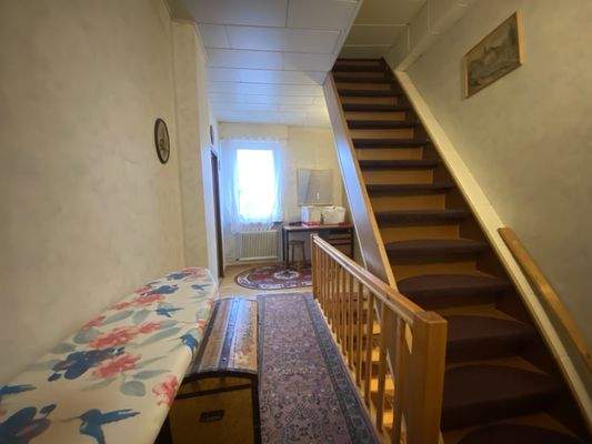 Treppe zum Dachgeschoss