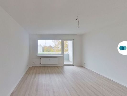 Ansicht I: Wohn- und Esszimmer