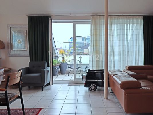 Loggia Zugang der Wohnung