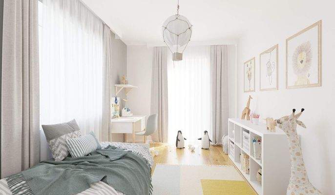 Ein helles Kinderzimmer zum Wohlfühlen
