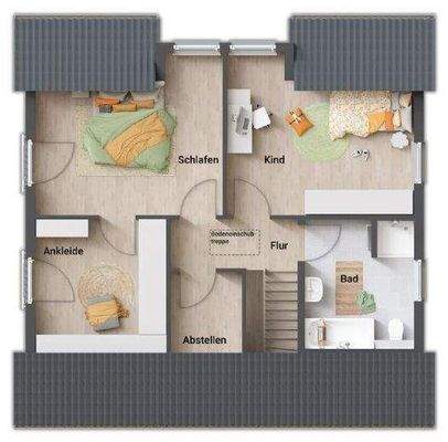 Dachgeschoss-mit Ankleide