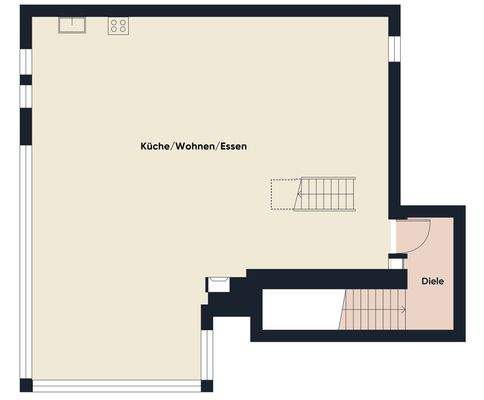 Grundriss ohne Maßstab / 1. Obergeschoss