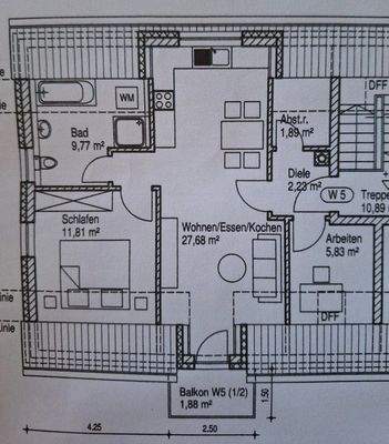 Grundriss Whg. 5 DG rechts
