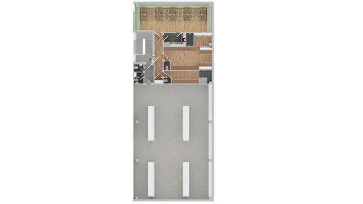 Grundriss OG Lagerhalle-Anbau