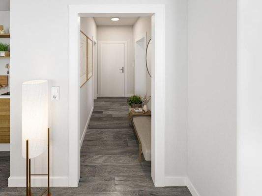 Beispielhafte Möblierung