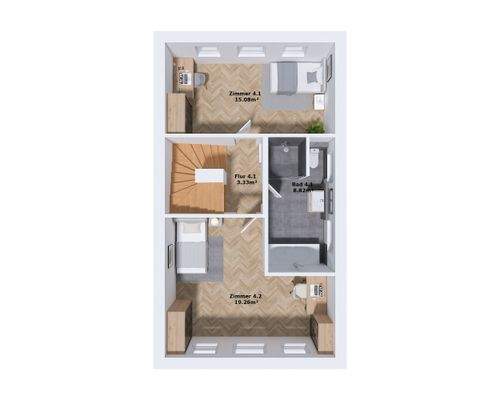 Visualisierung OG Eckhaus