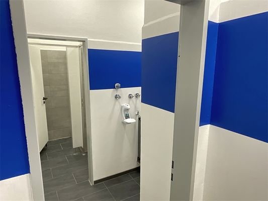 WC und Duschbereich
