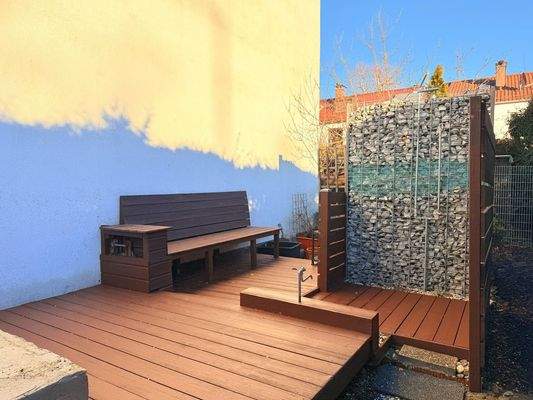 Sonnenplatz mit Dusche