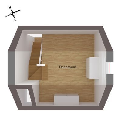 Grundriss Dachraum