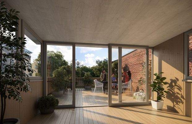 Dachterrasse Wohnung 1. OG (Visualisierung)