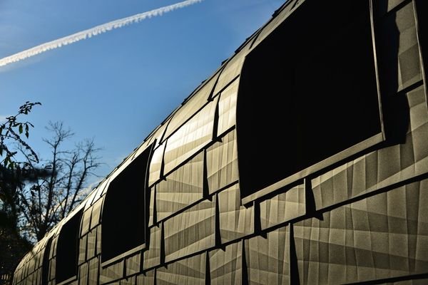 Gebogenes Dach Detail